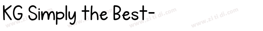 KG Simply the Best字体转换